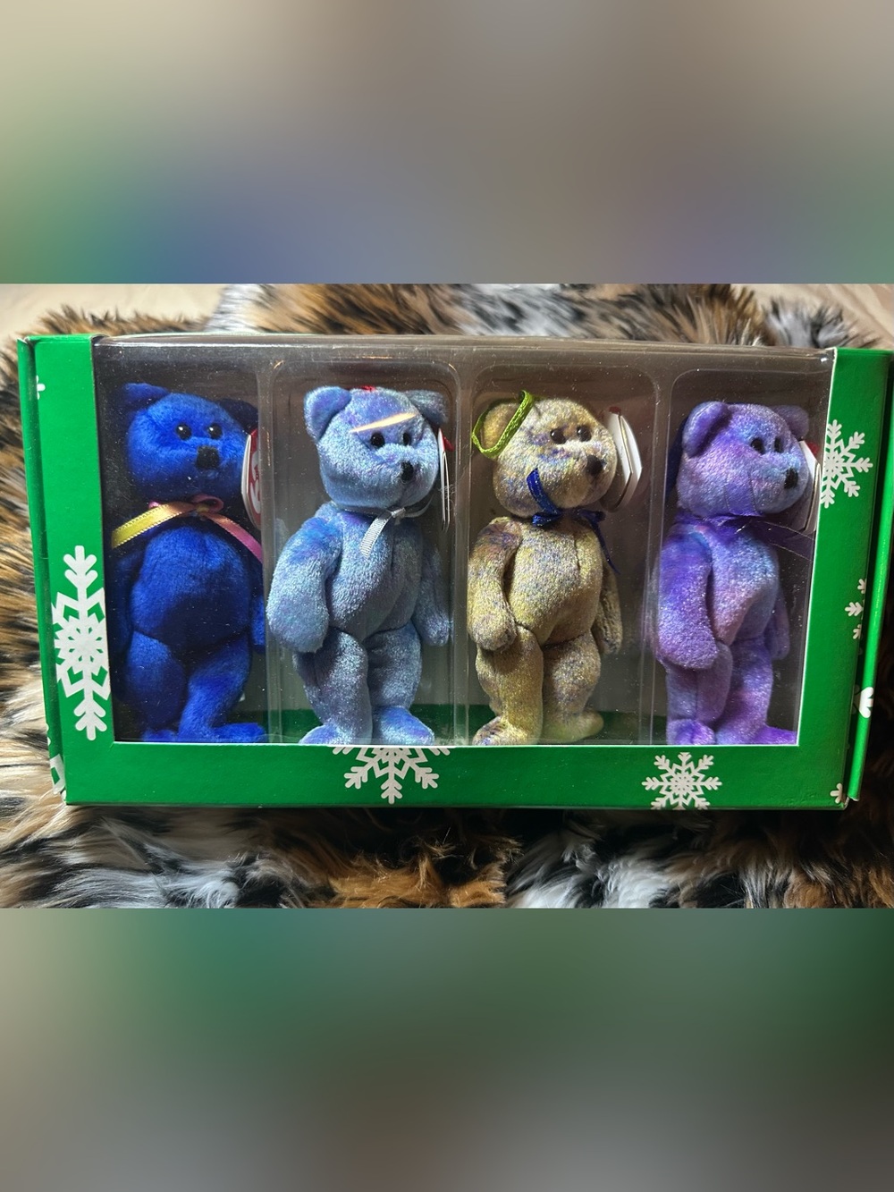 TY Jingle Beenies ornaments set of 4